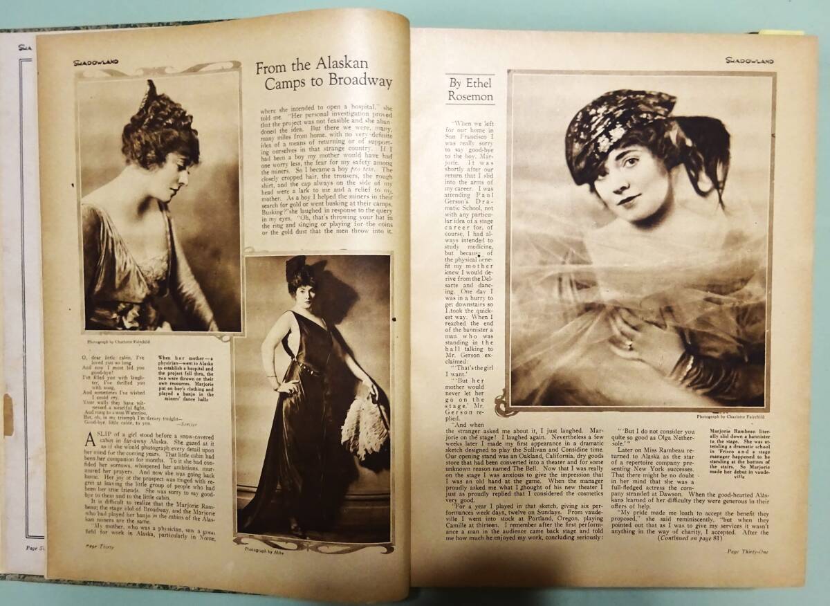 9520円 【1920年発行のアメリカの雑誌】 月刊誌『Shadowland』の 9520円 【1920年発行のアメリカの雑誌】 月刊誌『Shadowland』の