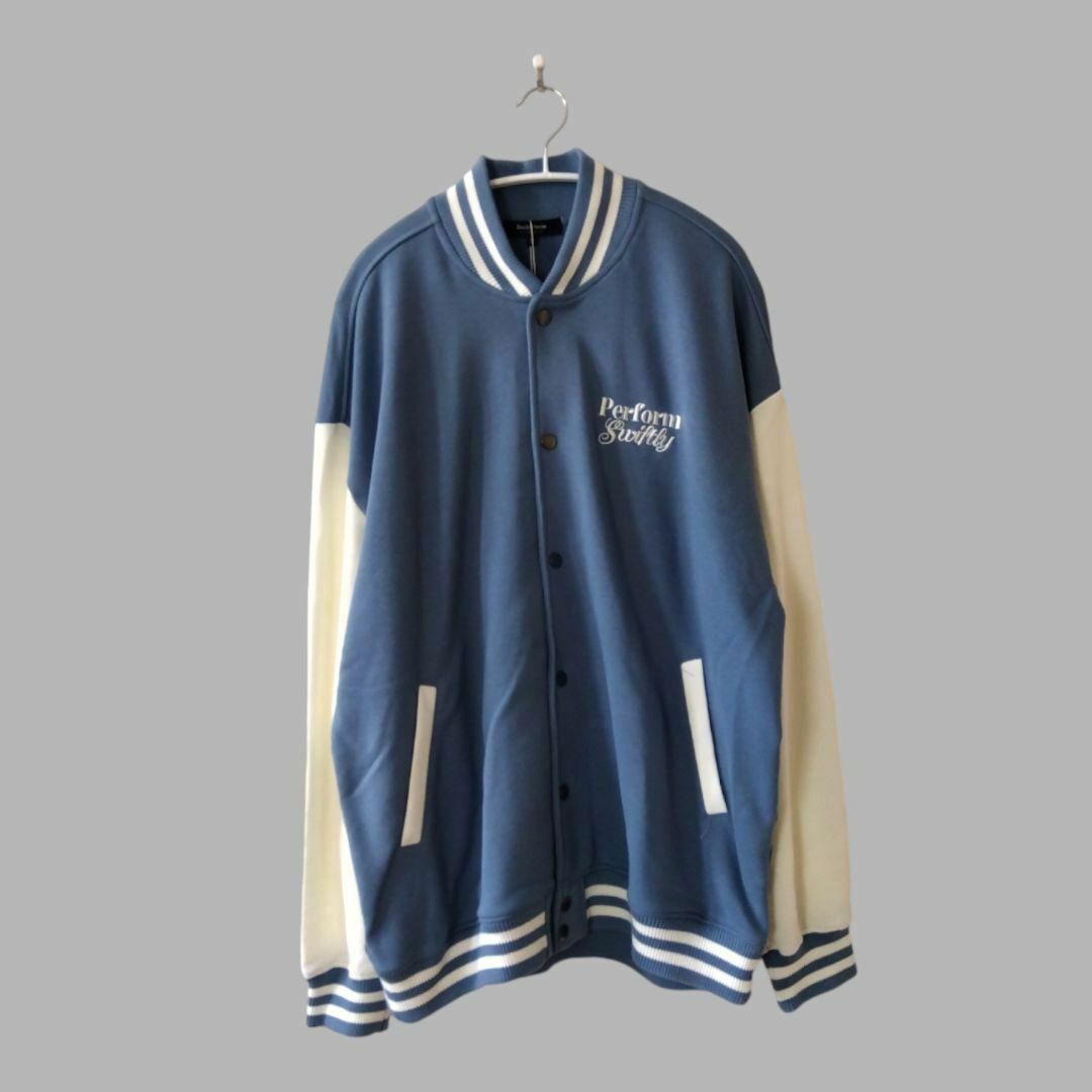 新品/XL ダブルフォーカス バックプリント スタジャン オーバー 新品/XL ダブルフォーカス バックプリント スタジャン オーバー