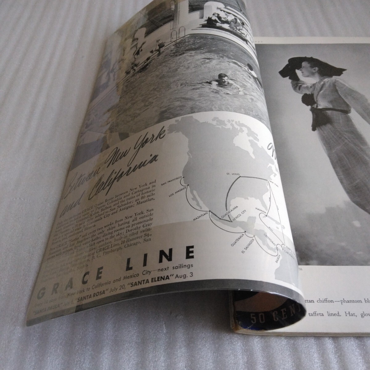 可愛いクリスマスツリーやギフトが! Harper's BAZAAR ジャン ERTE July 1935年 バザー ハーパーズ 外国語雑誌
