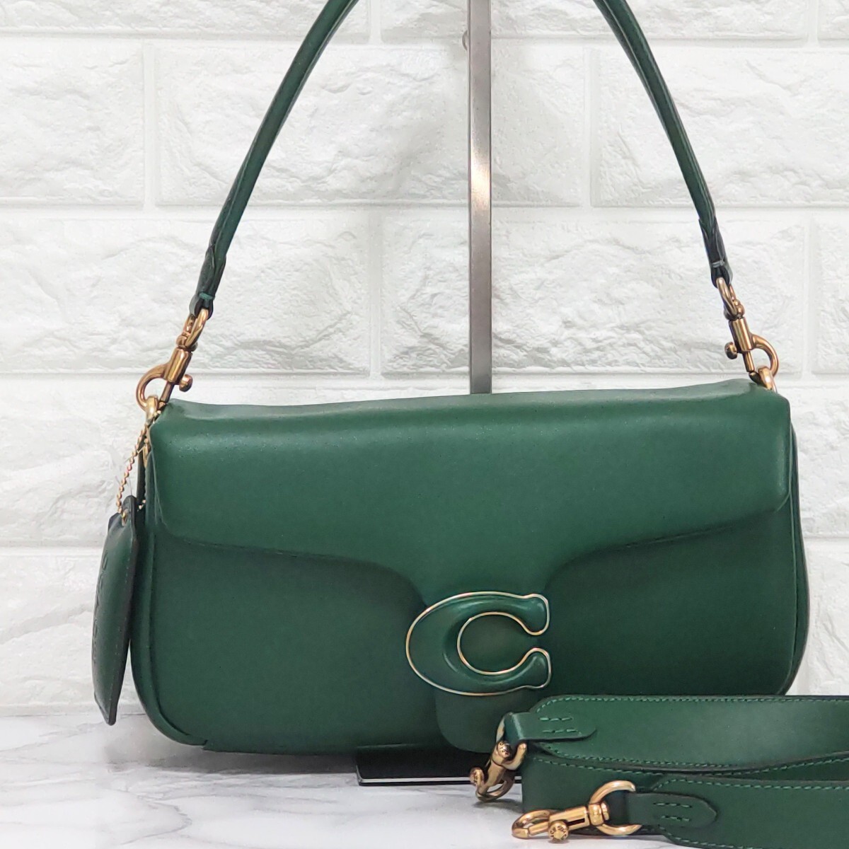 COACH コーチ 新作 タビー ショルダーバッグ グリーン 新品未 COACH コーチ 新作 タビー ショルダーバッグ グリーン 新品未