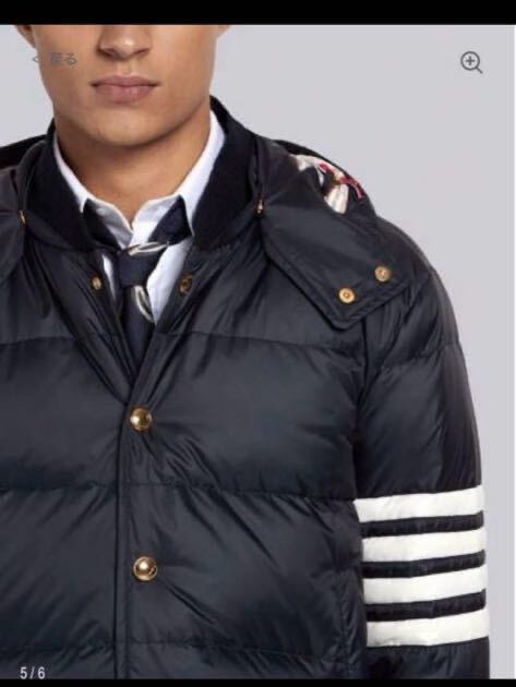 トムブラウン THOM BROWNE 4BAR ナイロンボンバージャケット トムブラウン THOM BROWNE 4BAR ナイロンボンバージャケット