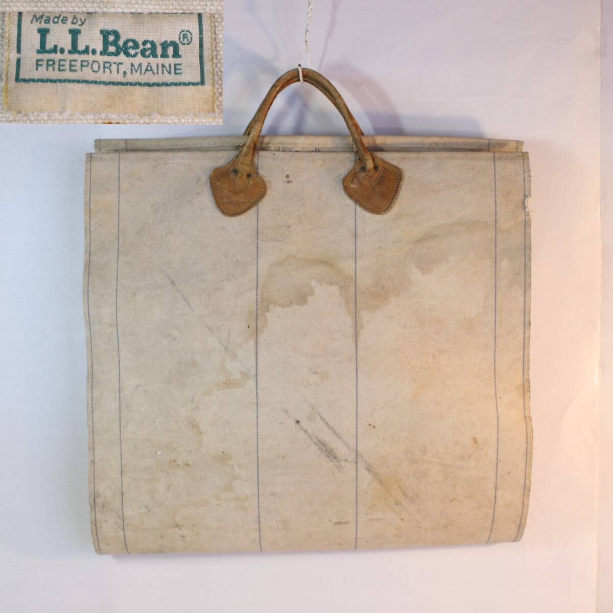 【送料無料】 L.L.BEAN LLビーン LLBEAN ログバッグ ログキャリー 1980s エルエルビーン LOG BAG VINTAGE キャンバス 薪 バッグ 薪運び用