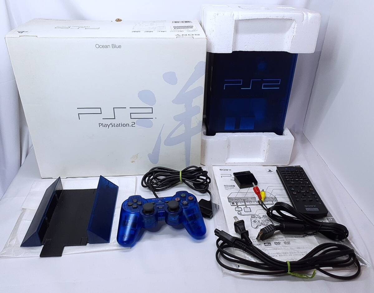 動作品 PS2 オーシャンブルー 箱・説明書・付属品付き シリアル 動作品 PS2 オーシャンブルー 箱・説明書・付属品付き シリアル