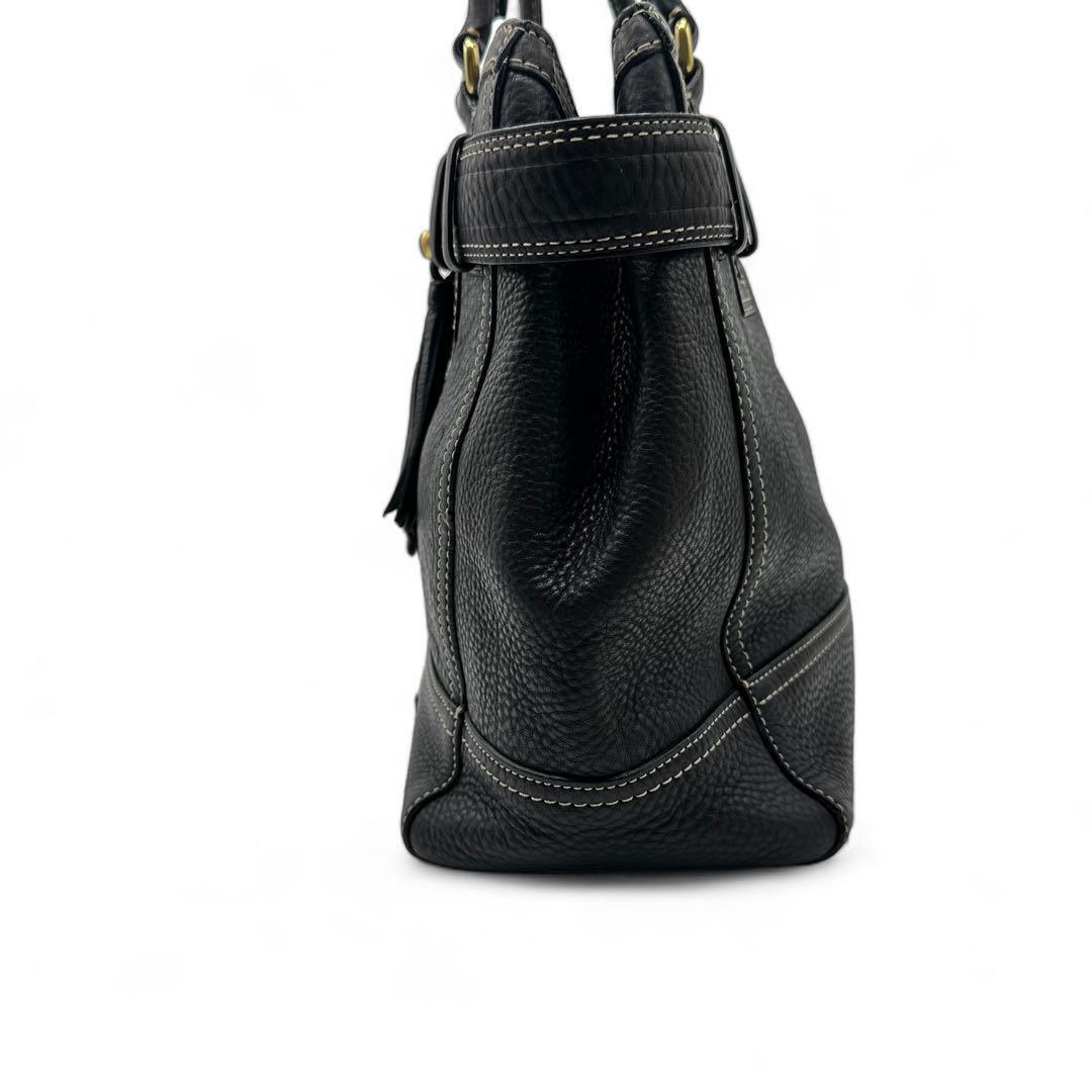 極美品】COACH コーチ トートバッグ チャーム付き 肩掛け 10124 極美品】COACH コーチ トートバッグ チャーム付き 肩掛け 10124
