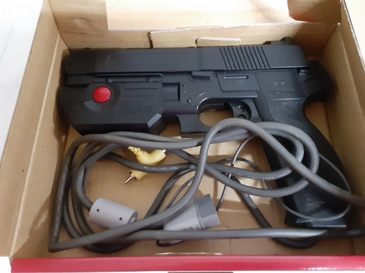 * gun темно синий * namco* Namco * PlayStation для * ружье type контроллер * PlayStation* игра управление *