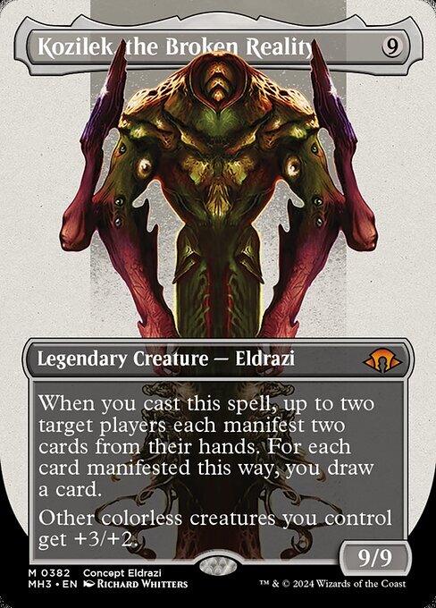 MTG ■無/英語版■(382)《崩壊した現実、コジレック/Kozilek, the Broken Reality》▲ボーダーレス▲ MH3無R