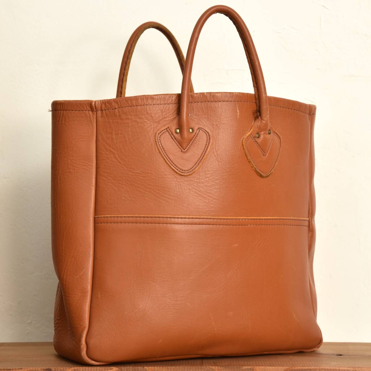美品！ 希少！ 80s L.L.Bean オールレザー トートバッグ ヴィンテージ 革 レア ビーントート BOAT & TOTE USA製
