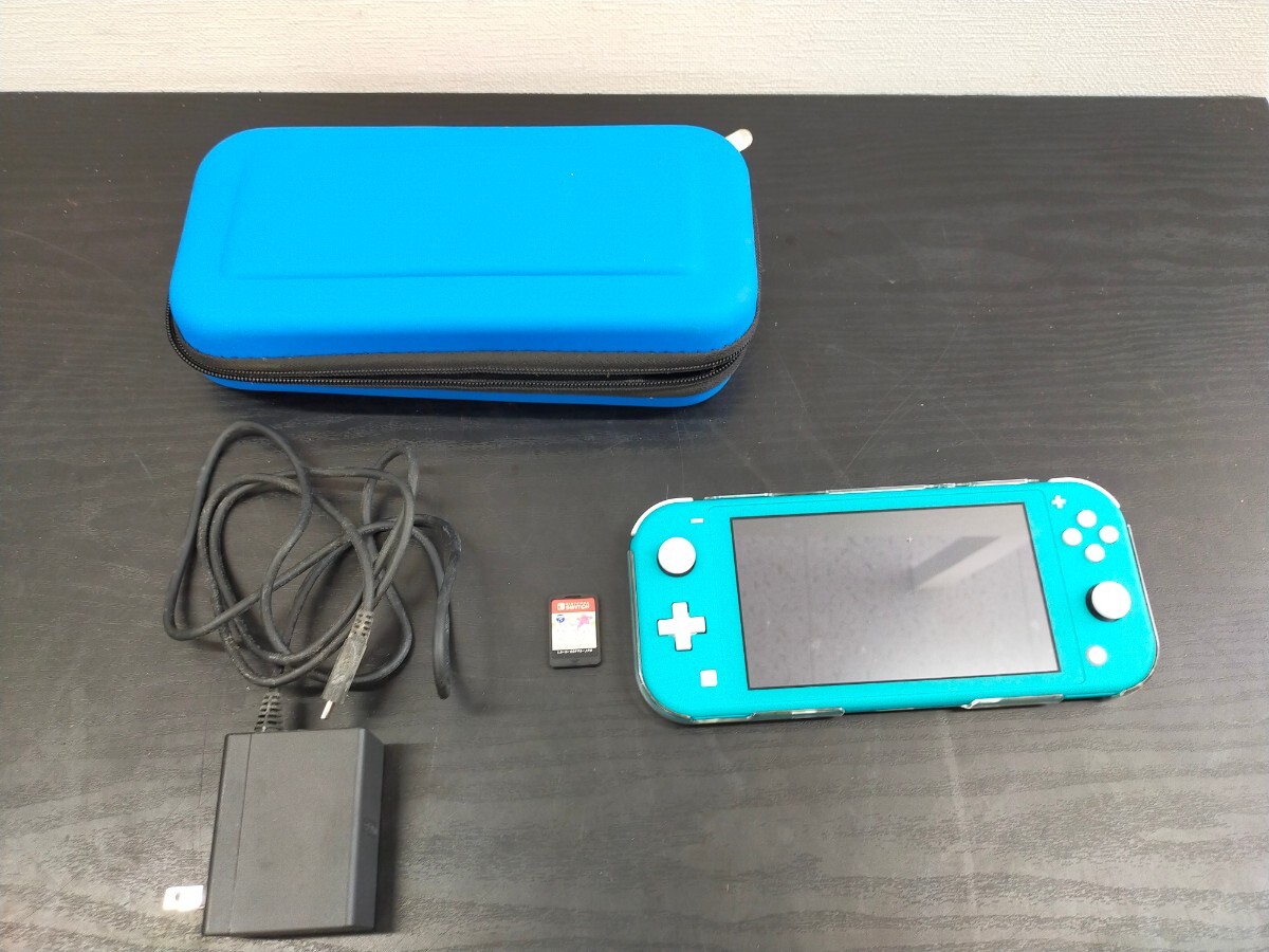 Nintendo Switch Lite ターコイズ 本体とケースと充電器 中古 Nintendo Switch Lite ターコイズ 本体とケースと充電器 中古