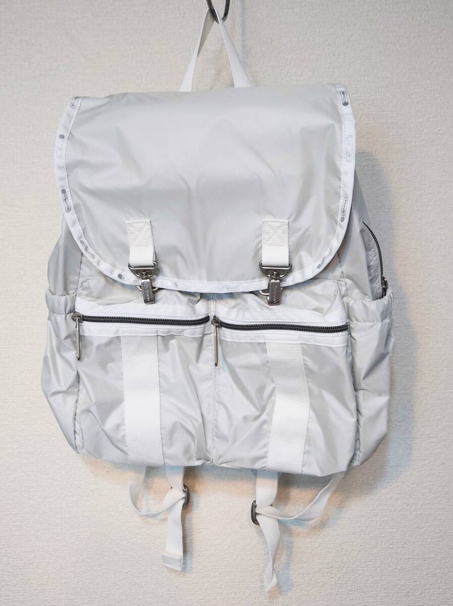新品同様 大草直子コラボ レスポートサック LeSportsac MODERN FLAP BACKPACK2ブランC バックパック リュック TS