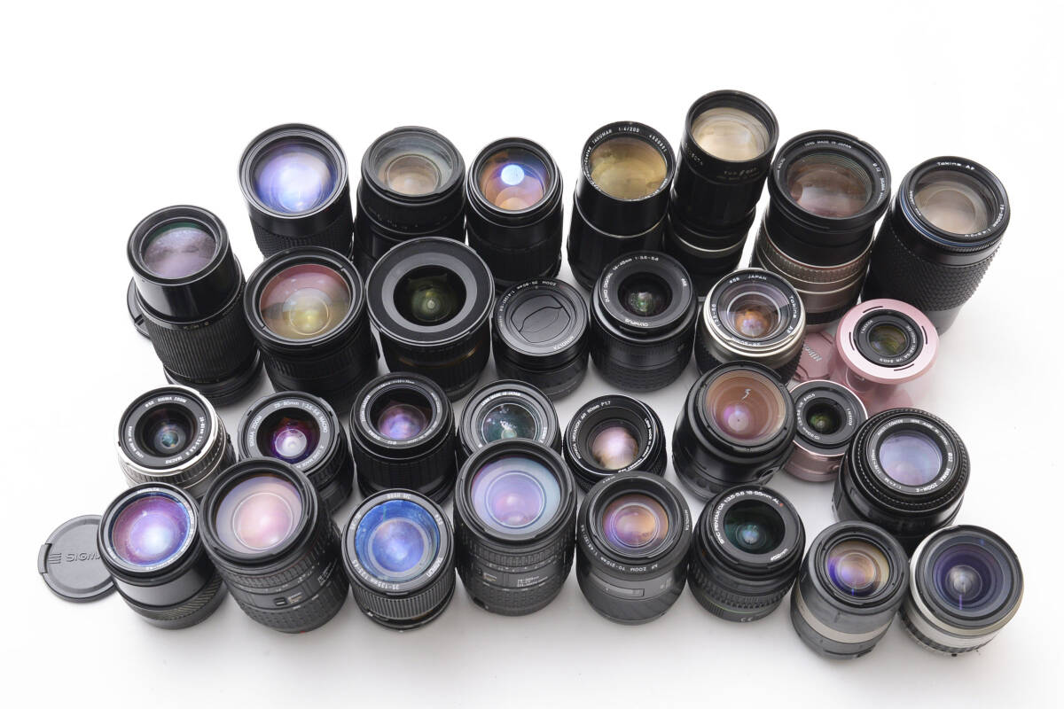 レンズまとめ売り ジャンク Nikon Canon Minolta Sigma Olympus レンズまとめ売り ジャンク Nikon Canon Minolta Sigma Olympus