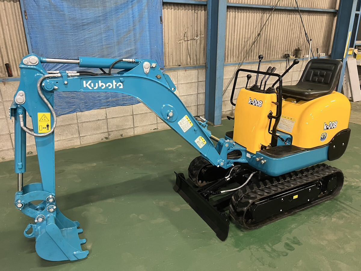 クボタ☆K‐008☆728時間☆0.8トンクラス☆可変脚☆パターン切替可能☆ブレーカー配管☆新品ゴムクローラー☆ミニユンボ、ミニ油圧ショベル(建設機械、重機)|売買されたオークション情報、Yahoo!オークション(旧ヤフオク!) の商品情報をアーカイブ公開 - オークファン ...
