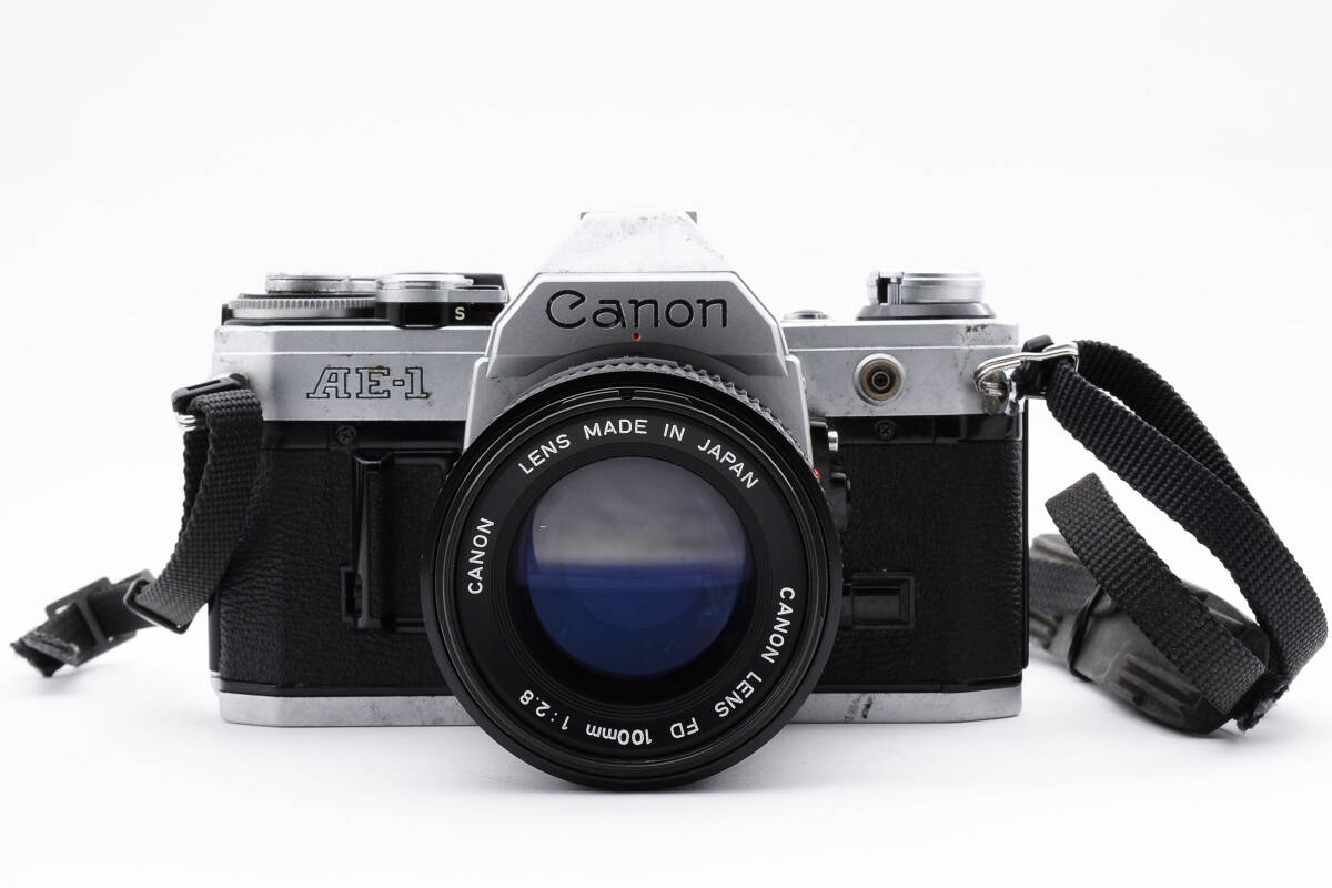 ★訳あり特上品★ キヤノン CANON AE-1 + NEW FD 100mm F2.8 ★メーター動作★ #0856 #821115 #08511