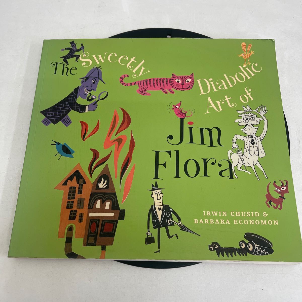 Y826. 1. ジム・フローラ アートワーク集 洋書 The Sweetly Diabolic Art of Jim Flora コロムビア・レコード ジャケットカバー/ジャズ