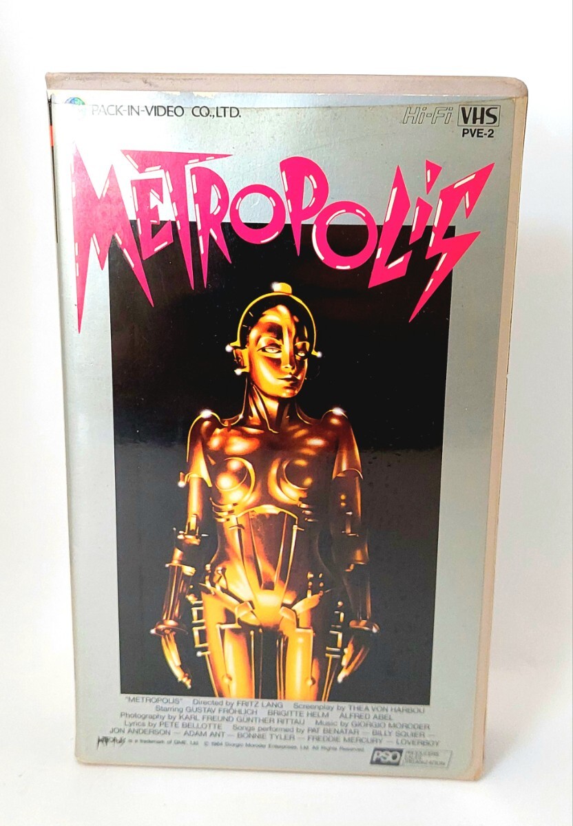 ☆希少!昭和レトロ!パックインビデオ SF映画「メトロポリス METROPOLIS(ジョルジオ・モロダー再編集版 1984年作品)」VHS ビデオテープ(SF、ファンタジー)|売買されたオークション情報、Yahoo!オークション(旧ヤフオク!) の商品情報をアーカイブ公開 - オークファン ☆希少!昭和レトロ!パックインビデオ SF映画「メトロポリス METROPOLIS(ジョルジオ・モロダー再編集版 1984年作品)」VHS ビデオテープ(SF、ファンタジー)|売買されたオークション情報、Yahoo!オークション(旧ヤフオク!) の商品情報をアーカイブ公開 - オークファン