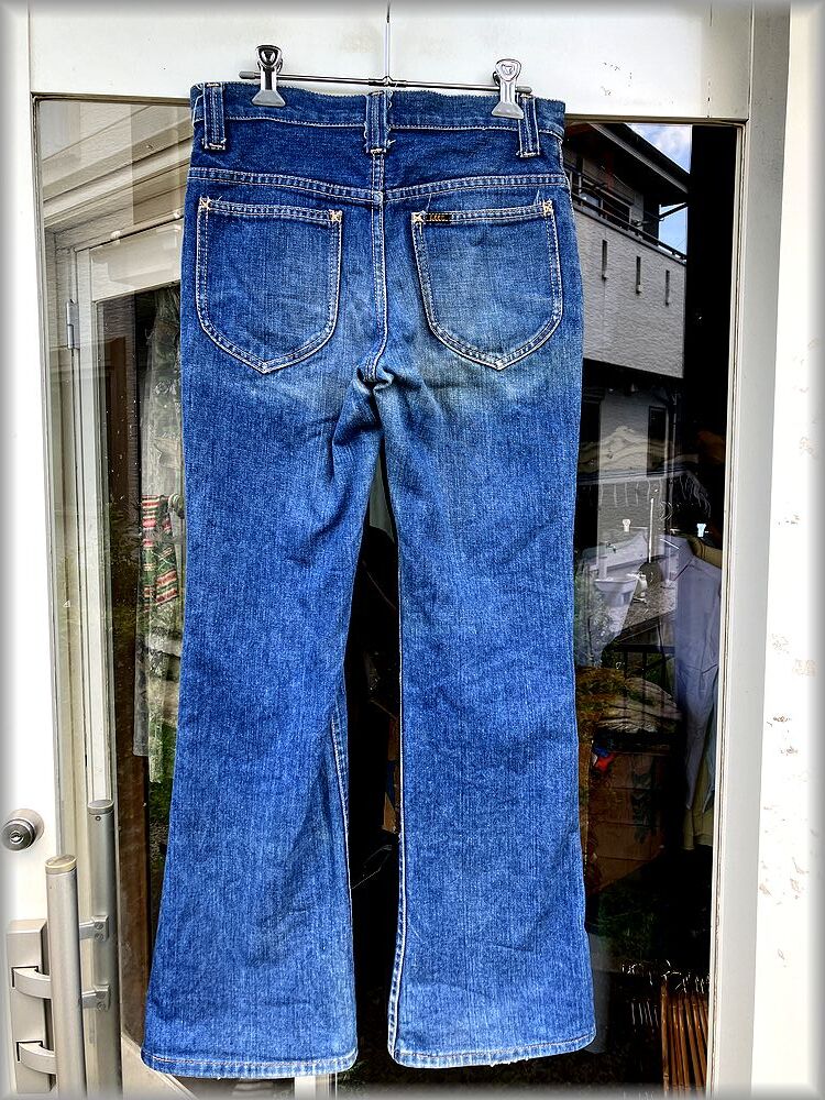 ★L(fēng)EE　80s　デニム　ブーツカット　パンツ　W74cm位★検 ビンテージ 70s 90s ジーンズ ヒゲ フレア 古著 200 201 202 ヒッピー ウエスタン