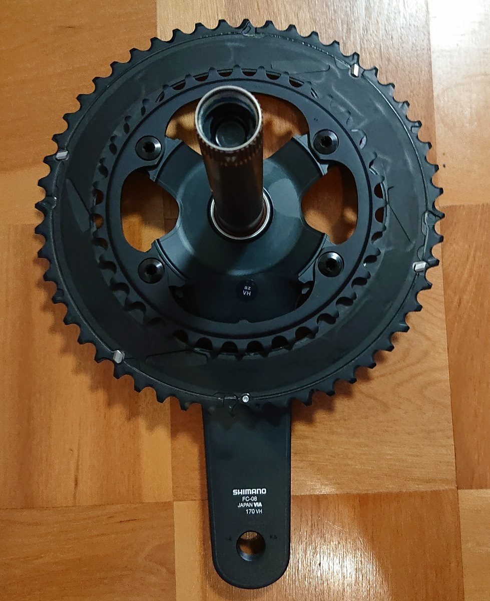 アルテグラリコールクランク新品 170mm52/36 新品 未使 Shimano シマノ FC-08 アルテグラ クランク 52-36T