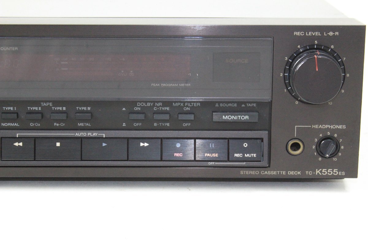 SONY TC-K555ESX 3HEAD カセットデッキ 日本製 SONY・ソニー TC-K555ESX B級オーディオ・ファン