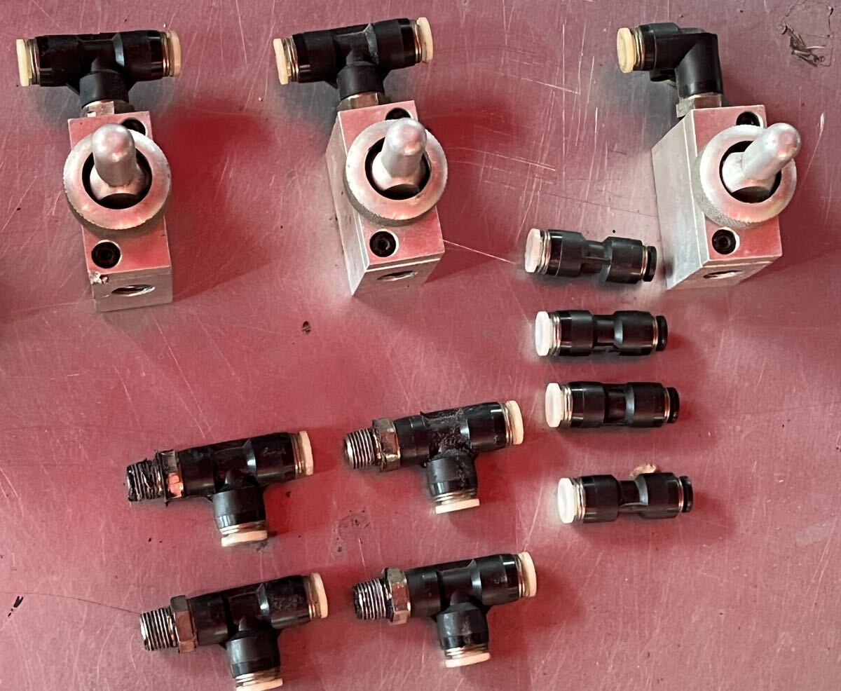 エアサス エアー サスペンション メーター バルブ スイッチ コネクター ジョイント チーズ ピスコ PISCO 4mm 1/4インチ 変換 一式 NO.4472_画像5