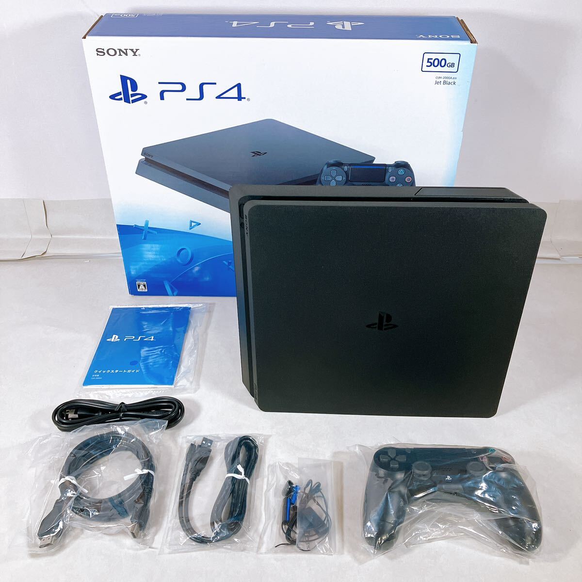 PlayStation 4 ジェットブラック CUH-2000AB01 500GB 動作確認初期化済み