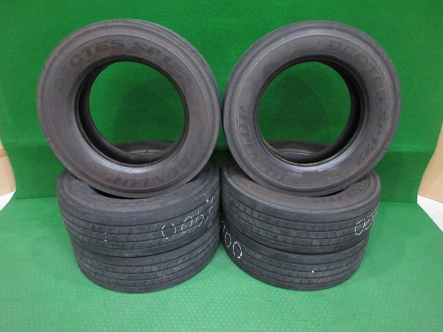 2021年製/溝有★ ダンロップ/DECTES SP122 215/70R17.5 123/121 J ラジアル/夏用 6本