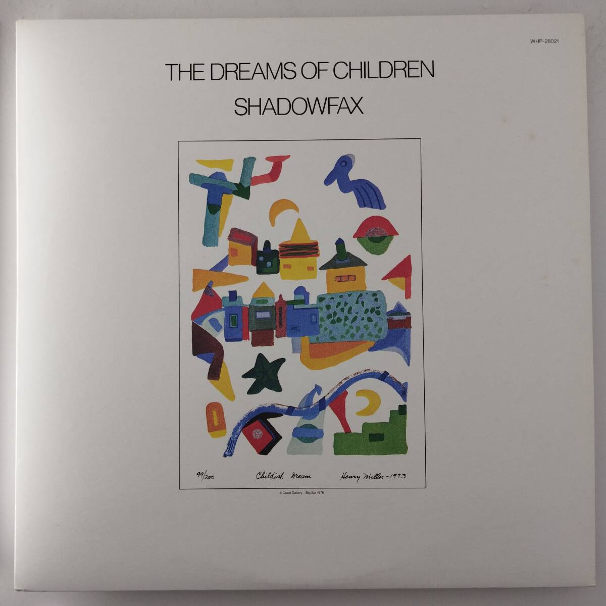 良盤屋◆LP◆シャドウファクス/ドリーム・オブ・チルドレン☆Shadowfax/The Dreams Of Children/1984◆New Age, Contemporary Jazz◆P-4991