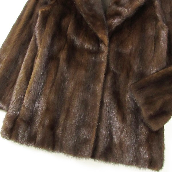 r6f081410☆毛綺麗 palody デミバフミンク コート 着丈70cm 9号 r6f081410☆毛綺麗 palody デミバフミンク コート 着丈70cm 9号