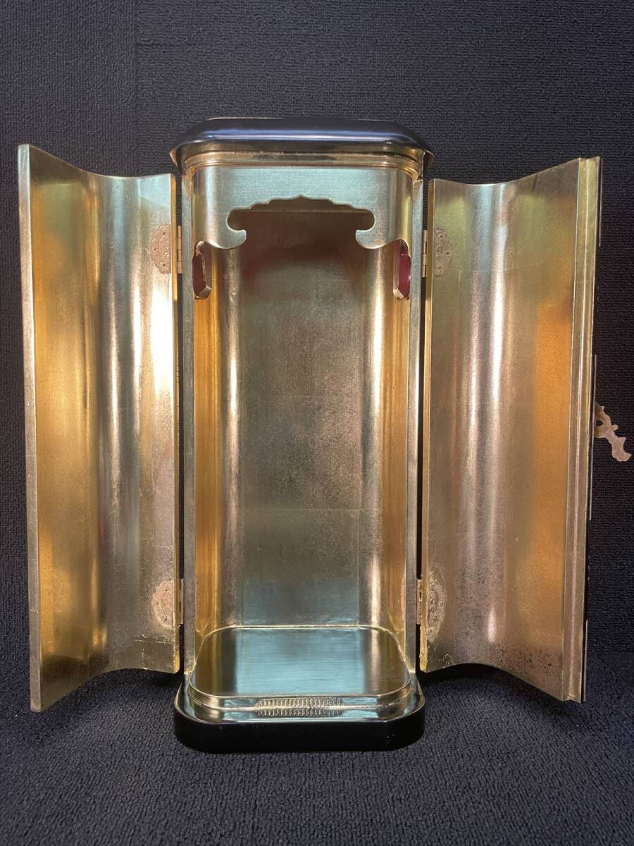 収集品(中古)本金箔大柱 本金鍍金金具付き 木製 3273 仏壇 収集品(中古)本金箔大柱 本金鍍金金具付き 木製 3273 仏壇