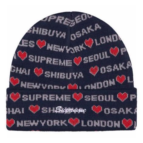 新品】 24FW Supreme Hearts Beanie Navy シュプリーム ハーツ 新品】 24FW Supreme Hearts Beanie Navy シュプリーム ハーツ