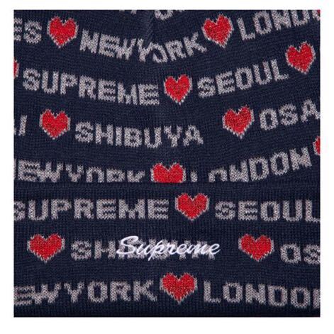 新品】 24FW Supreme Hearts Beanie Navy シュプリーム ハーツ 新品】 24FW Supreme Hearts Beanie Navy シュプリーム ハーツ