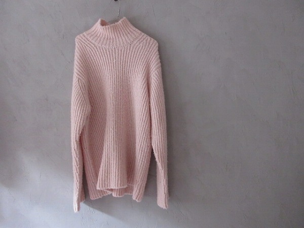 AURALEE WOOL BABY CAMEL BRUSHED YARN KNIT TURTLE AURALEE WOOL BABY CAMEL BRUSHED YARN KNIT TURTLE
