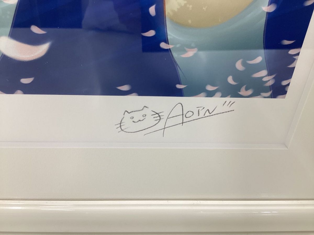 アールビバン 版画 Spring Flower 西又葵 西又 葵 同梱不可/現状】箱なし 保証書なし アールビバン 版画 西又葵