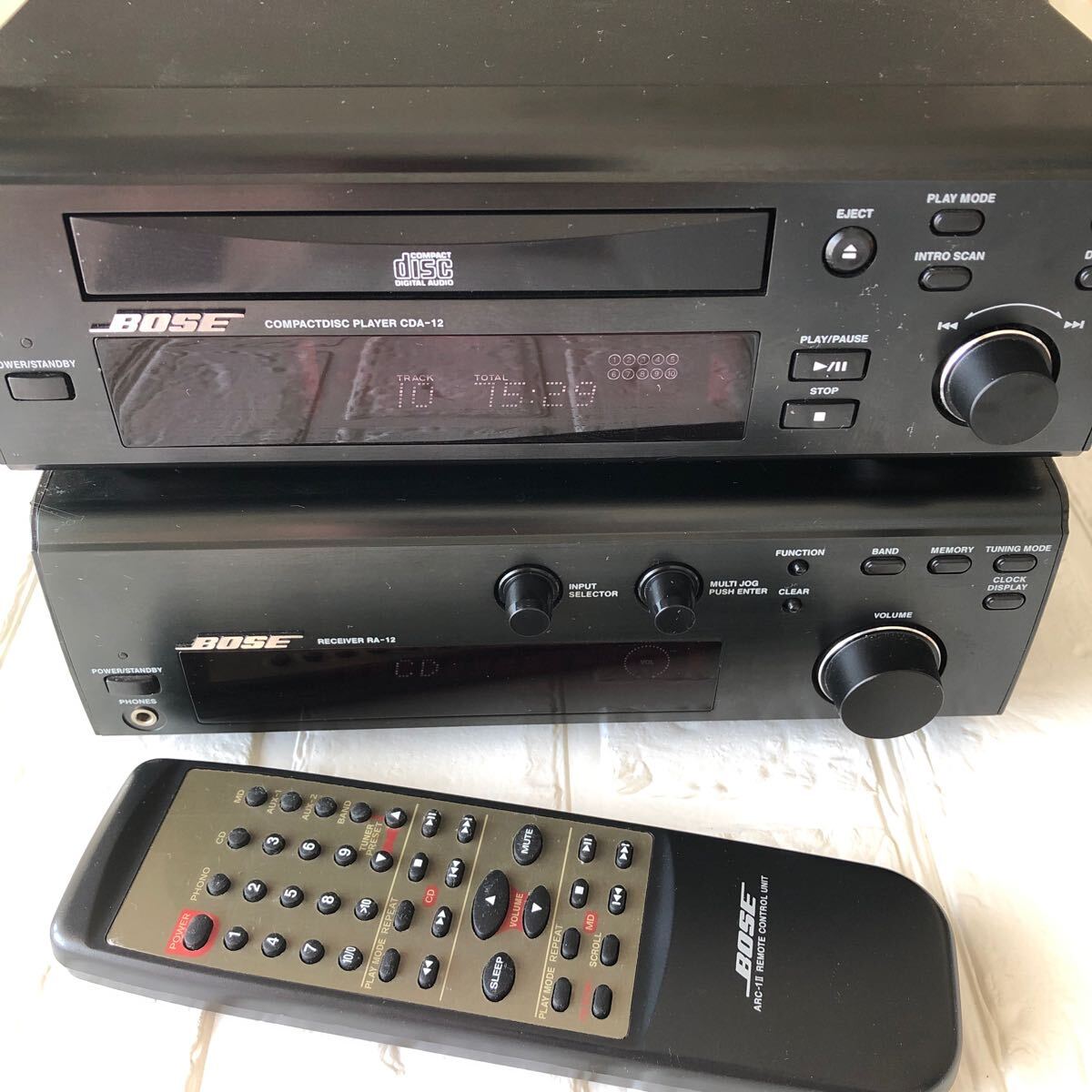 【送料無料】BOSE RA-12 CDA-12 レシーバーアンプ CDプレイヤー リモコン セット