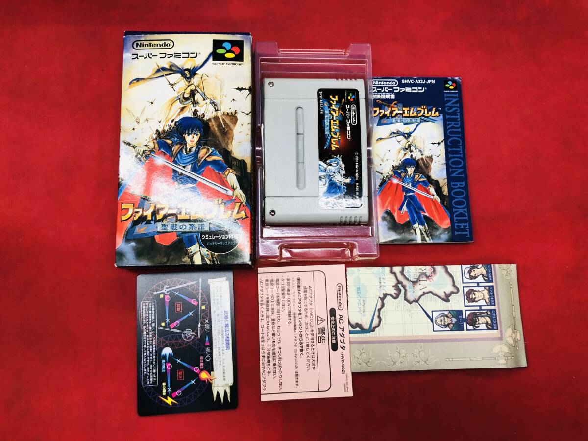 ファイアーエムブレム聖戦の系譜 箱説 操作マニュアル マップ 付 同梱可！即決！大量出品中！ 綺麗