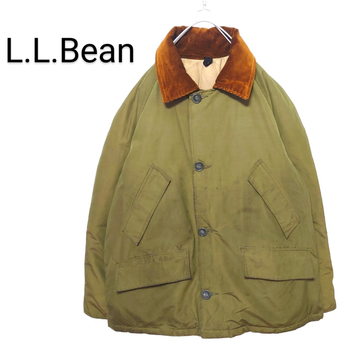 【L.L.Bean】70's 筆記体ロゴ グースダウンジャケット A-2195