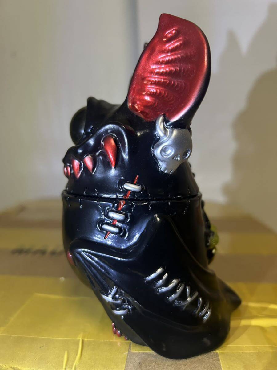 KAGEMARU DESIGNS チャイビー 黒赤マーブル成型/青目 KAGEMARU DESIGNS チャイビー 黒赤マーブル成型/青目 KAGEMARU