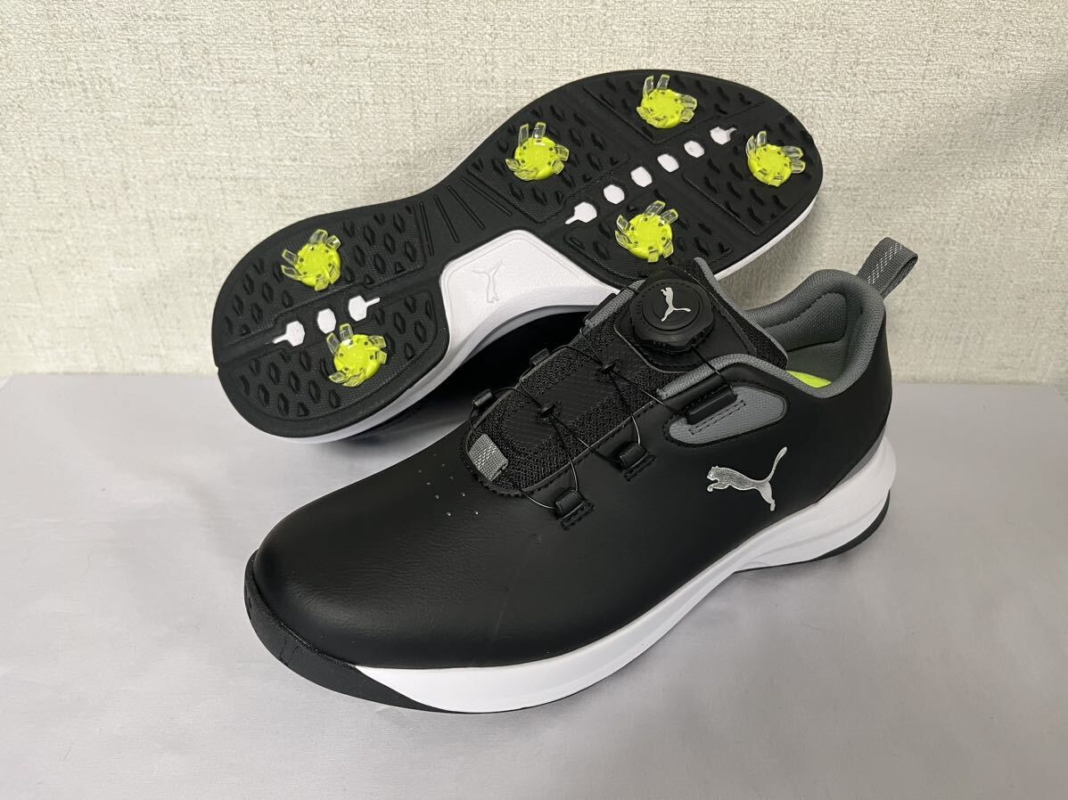 送料無料◆新品◆PUMA GOLF フュージョン FX ディスク ソフトスパイク ゴルフシューズ◆(26.5)◆195029-02◆プーマ ゴルフ