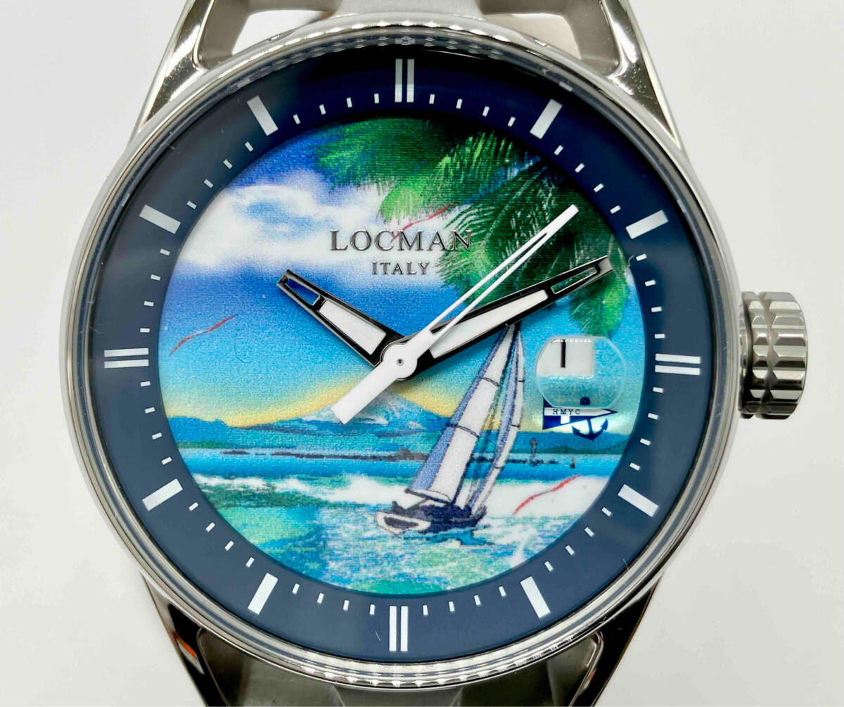 贈り物 ジャンク LOCMAN ロックマン EIZIN 541 葉山マリーナヨット 3針+カレンダー
