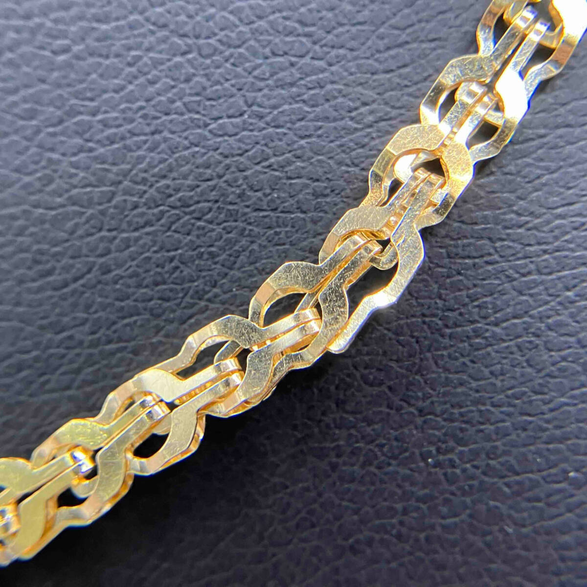 K18 18 gold yellow gold total length approximately 40cm gross weight 7.3g necklace 