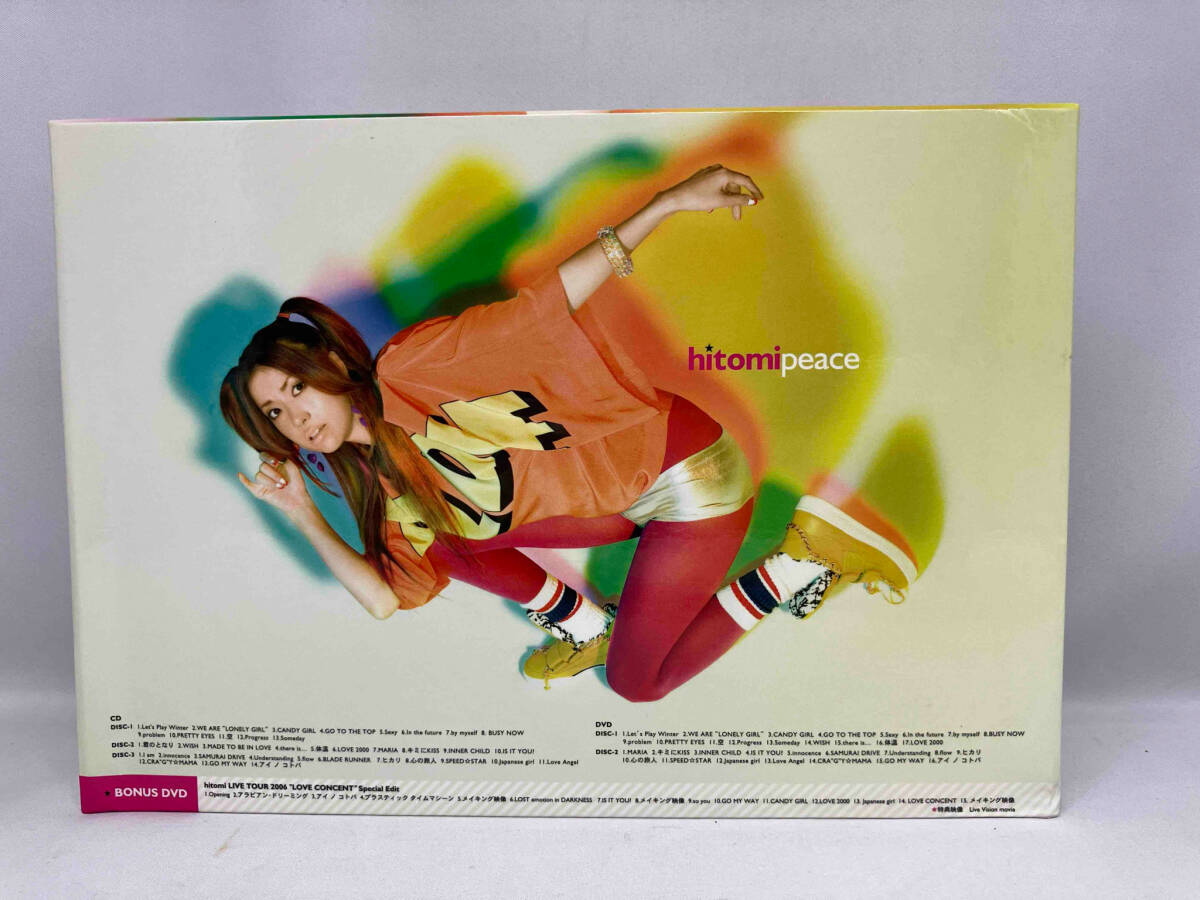 【初回生産限定盤】hitomi/Peace 〜コンプリートBOX〜 hitomi CD peace コンプリートBOX 3DVD付(hitomi)|売買された