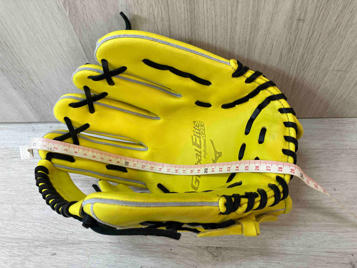 MIZUNO Global Elite RG boy softball type glove natural lime × black 