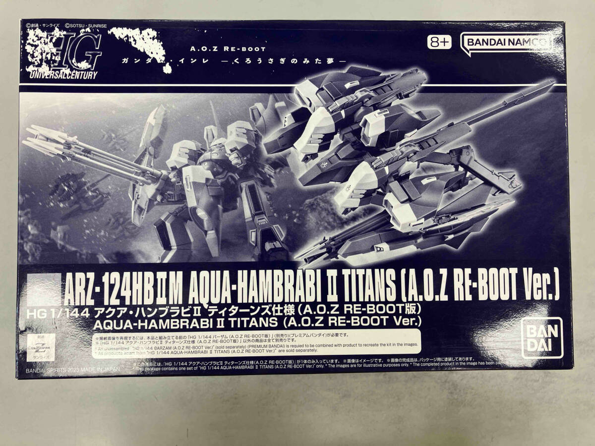 【未組立】プラモデル バンダイ 1/144 アクア・ハンブラビⅡ ティターンズ仕様 (A.O.Z RE-BOOT版) HG 「A.O.Z RE-BOOT ガンダム・インレ-く