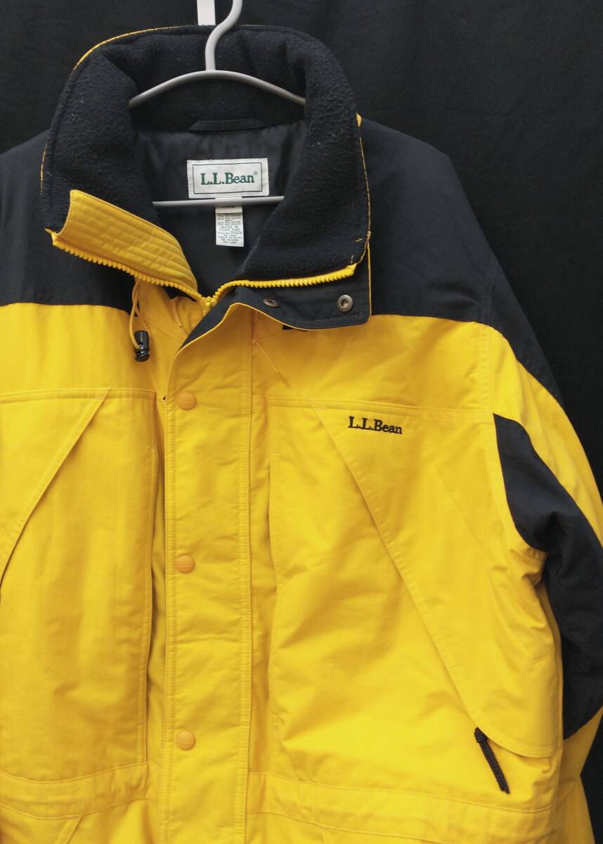 殿堂 JACKET MOUNTAIN NYLON VINTAGE L.L.Bean エルエルビーン 店舗受取可 黒 黄 L ジャケット マウンテン 中綿 ナイロン ヴィンテージ 男性用