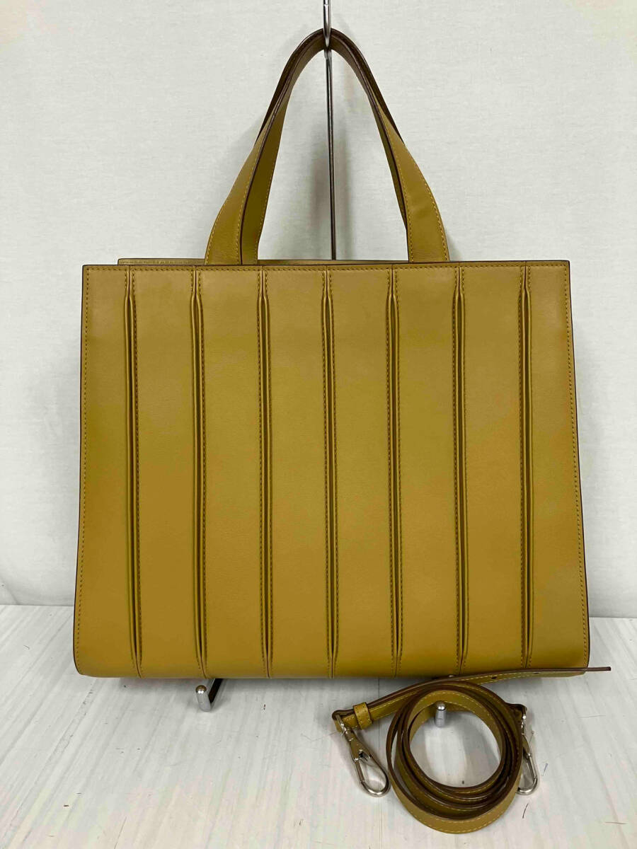 MaxMara マックスマーラ ホイットニーバッグ レンゾビアノ 2way ハンドバッグ ショルダーバッグ オーカー(黄土色) イエロー