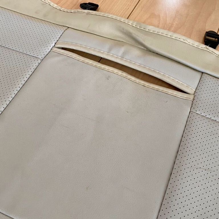スズキ ラパン HE21S 純正オプション? ベンチシート用シートカバー 白 1台分 アルト スピアーノ HF21S LAPIN_画像10