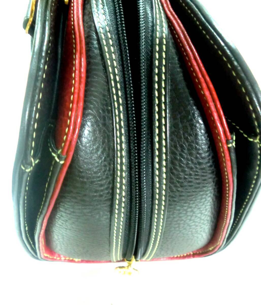 #17-07 ツアー・エッフェル　革（合皮かも）確り頑丈手提げバッグ底に難あり　中古_画像2