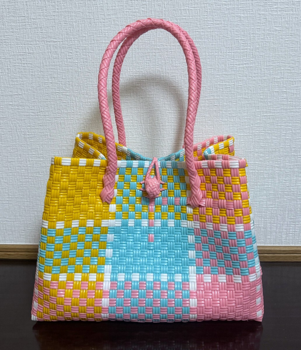 プラカゴ メルカド トートバッグ ハンドメイド パサール かごバッグ 軽量 Mサイズ