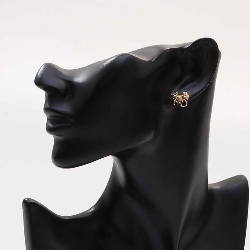  Christian Dior Christian Dior серьги Vintage стразы лента Gold 