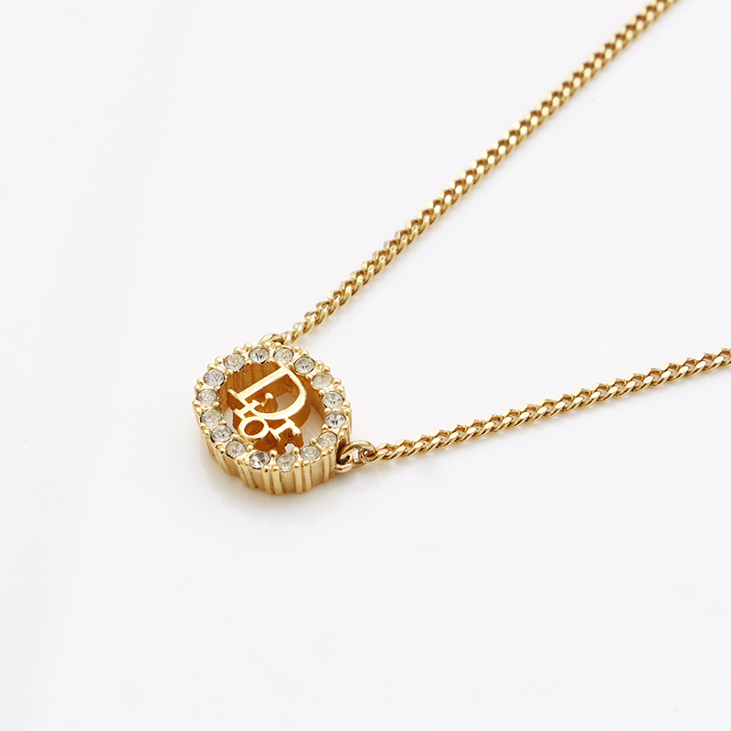  Christian Dior Christian Dior колье Vintage стразы Gold 