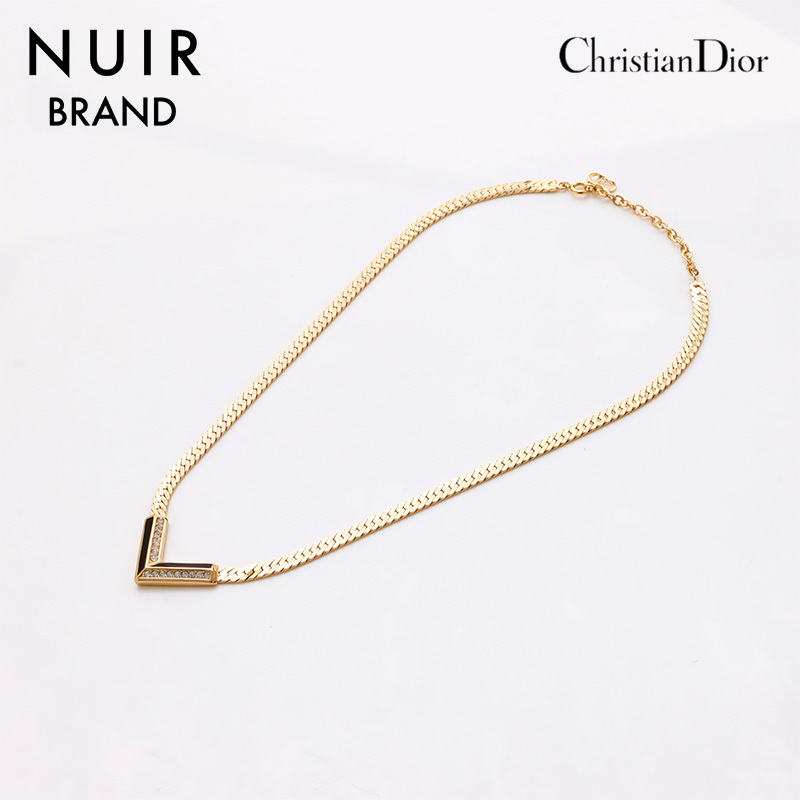  Christian Dior Christian Dior колье Vintage стразы Gold 