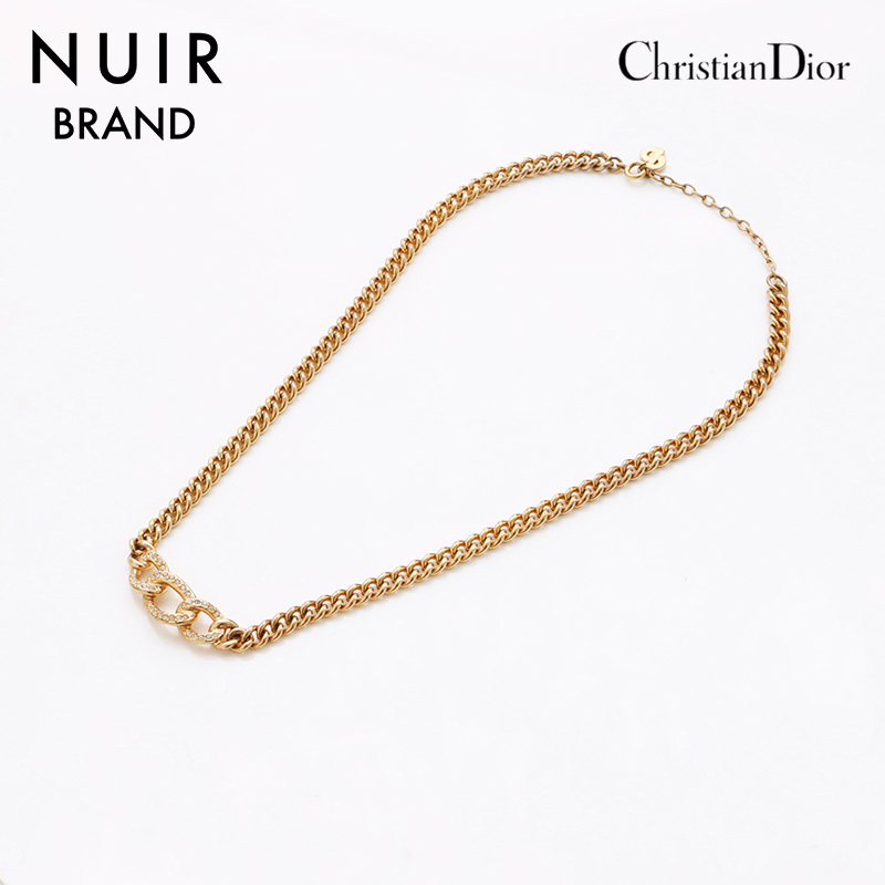  Christian Dior Christian Dior колье Vintage стразы Gold 
